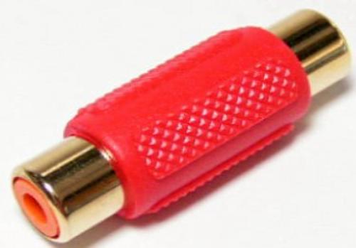 RCA Double Jack Plastic Red Gold